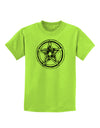 Pentacle Magick Witchcraft Star Childrens T-Shirt-Childrens T-Shirt-TooLoud-Lime-Green-X-Small-Davson Sales