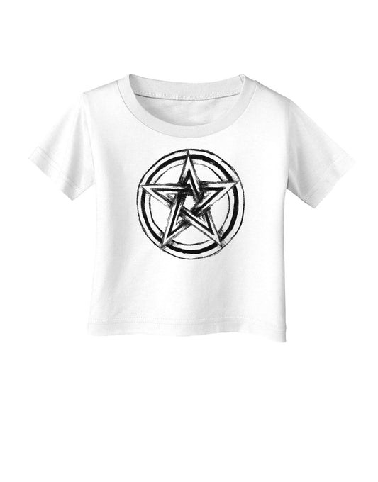 Pentacle Magick Witchcraft Star Infant T-Shirt-Infant T-Shirt-TooLoud-White-06-Months-Davson Sales
