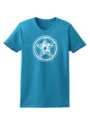 Pentacle Magick Witchcraft Star Womens Dark T-Shirt-TooLoud-Turquoise-X-Small-Davson Sales