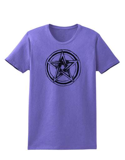 Pentacle Magick Witchcraft Star Womens T-Shirt-Womens T-Shirt-TooLoud-Violet-X-Small-Davson Sales