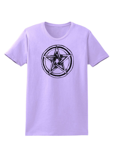 Pentacle Magick Witchcraft Star Womens T-Shirt-Womens T-Shirt-TooLoud-Lavender-X-Small-Davson Sales