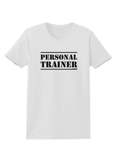 Personal Trainer Military Text Womens T-Shirt-Womens T-Shirt-TooLoud-White-X-Small-Davson Sales
