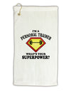 Personal Trainer - Superpower Micro Terry Gromet Golf Towel 16 x 25 inch-Golf Towel-TooLoud-White-Davson Sales