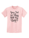 Personalized Bachelorette Party - Last Fling Before the Ring Childrens T-Shirt-Childrens T-Shirt-TooLoud-PalePink-X-Small-Davson Sales