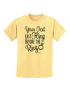 Personalized Bachelorette Party - Last Fling Before the Ring Childrens T-Shirt-Childrens T-Shirt-TooLoud-Daffodil-Yellow-X-Small-Davson Sales