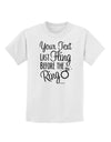 Personalized Bachelorette Party - Last Fling Before the Ring Childrens T-Shirt-Childrens T-Shirt-TooLoud-White-X-Small-Davson Sales