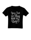 Personalized Bachelorette Party - Last Fling Before the Ring Toddler T-Shirt Dark-Toddler T-Shirt-TooLoud-Black-2T-Davson Sales