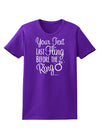 Personalized Bachelorette Party - Last Fling Before the Ring Womens Dark T-Shirt-TooLoud-Purple-X-Small-Davson Sales