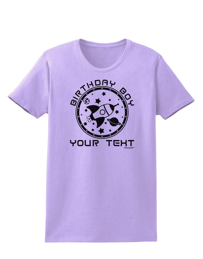 Personalized Birthday Boy Space with Customizable Name Womens T-Shirt-Womens T-Shirt-TooLoud-Lavender-X-Small-Davson Sales