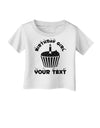 Personalized Birthday Girl Cupcake -Customizable- Name Infant T-Shirt-Infant T-Shirt-TooLoud-White-06-Months-Davson Sales
