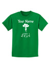 Personalized Cabin 1 Zeus Childrens Dark T-Shirt-Childrens T-Shirt-TooLoud-Kelly-Green-X-Small-Davson Sales
