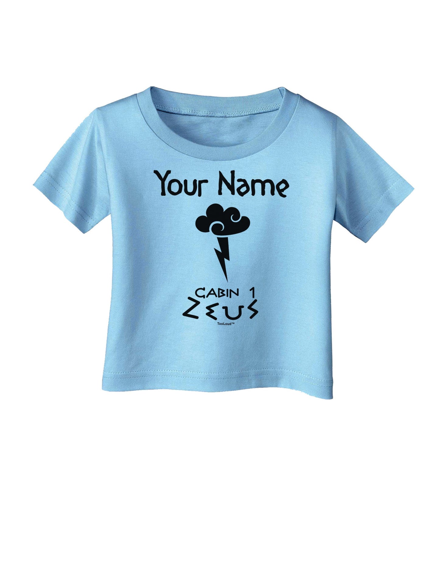 Personalized Cabin 1 Zeus Infant T-Shirt-Infant T-Shirt-TooLoud-Aquatic-Blue-06-Months-Davson Sales