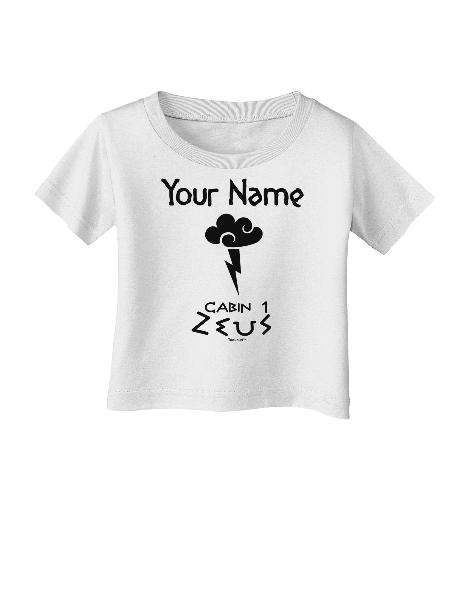 Personalized Cabin 1 Zeus Infant T-Shirt-Infant T-Shirt-TooLoud-White-06-Months-Davson Sales