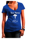 Personalized Cabin 1 Zeus Juniors V-Neck Dark T-Shirt-Womens V-Neck T-Shirts-TooLoud-Royal-Blue-Juniors Fitted Small-Davson Sales