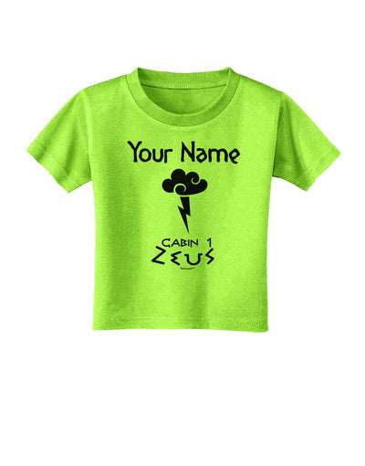 Personalized Cabin 1 Zeus Toddler T-Shirt-Toddler T-Shirt-TooLoud-Lime-Green-2T-Davson Sales