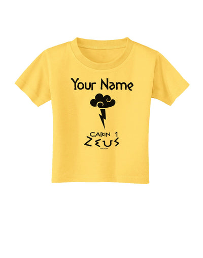 Personalized Cabin 1 Zeus Toddler T-Shirt-Toddler T-Shirt-TooLoud-Yellow-2T-Davson Sales