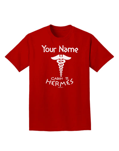 Personalized Cabin 11 Hermes Adult Dark T-Shirt-Mens T-Shirt-TooLoud-Red-Small-Davson Sales