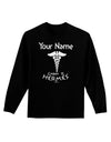 Personalized Cabin 11 Hermes Adult Long Sleeve Dark T-Shirt-TooLoud-Black-Small-Davson Sales