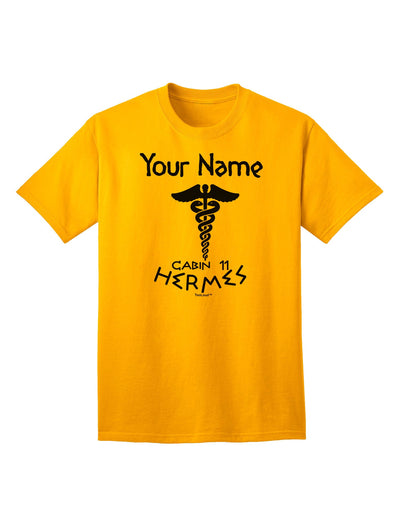 Personalized Cabin 11 Hermes Adult T-Shirt-Mens T-Shirt-TooLoud-Gold-Small-Davson Sales