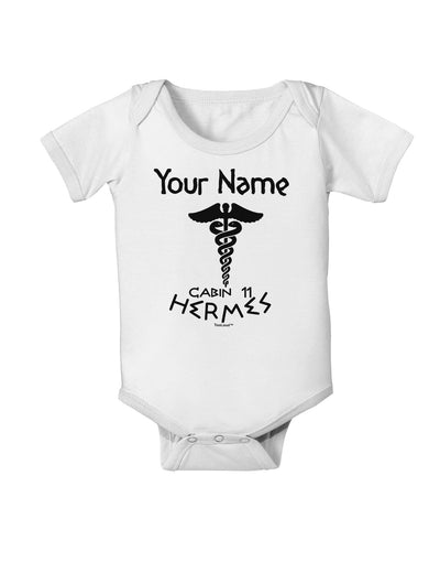 Personalized Cabin 11 Hermes Baby Romper Bodysuit by-Baby Romper-TooLoud-White-06-Months-Davson Sales