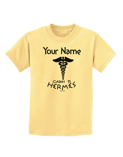 Personalized Cabin 11 Hermes Childrens T-Shirt-Childrens T-Shirt-TooLoud-Daffodil-Yellow-X-Small-Davson Sales