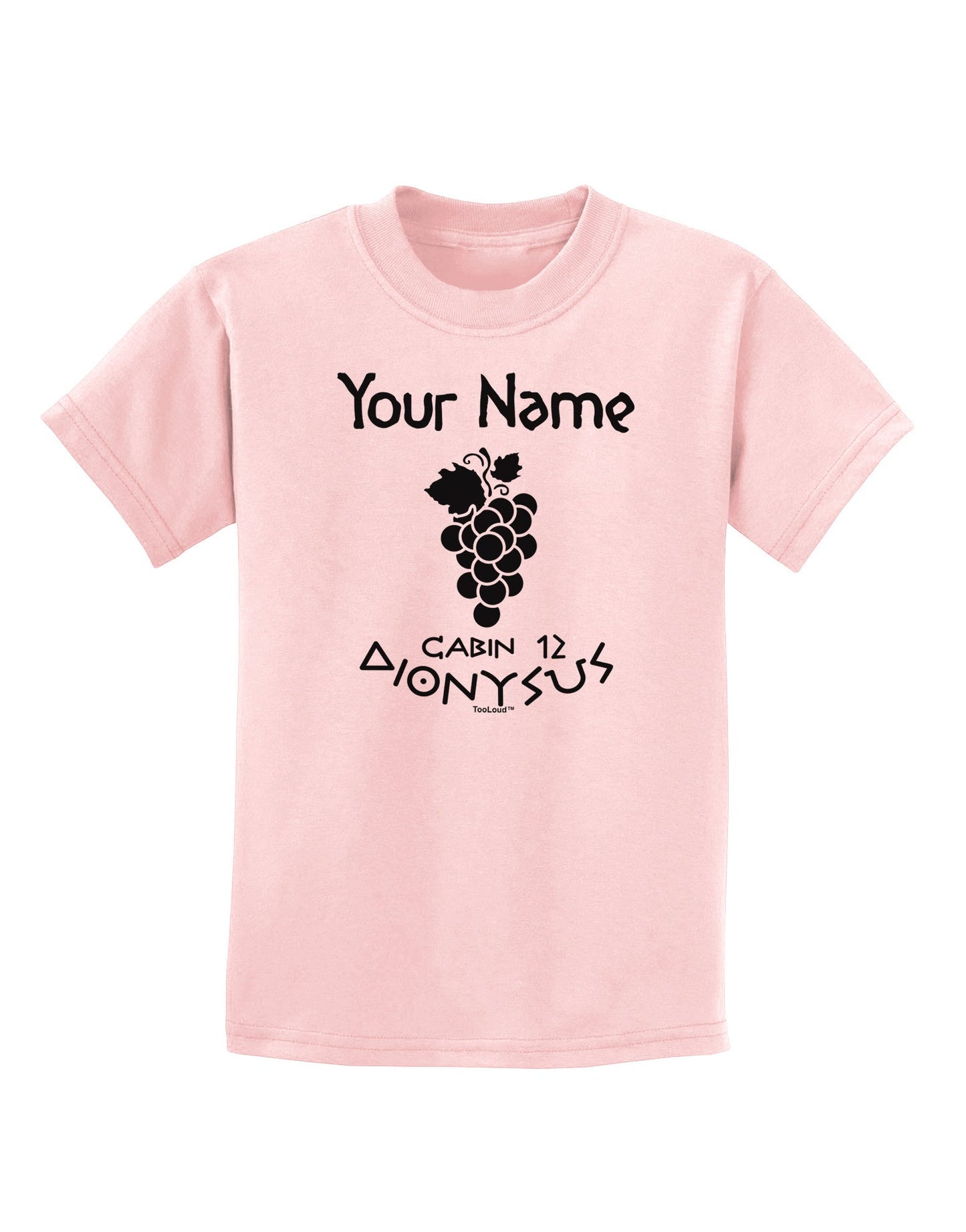 Personalized Cabin 12 Dionysus Childrens T-Shirt-Childrens T-Shirt-TooLoud-PalePink-X-Small-Davson Sales