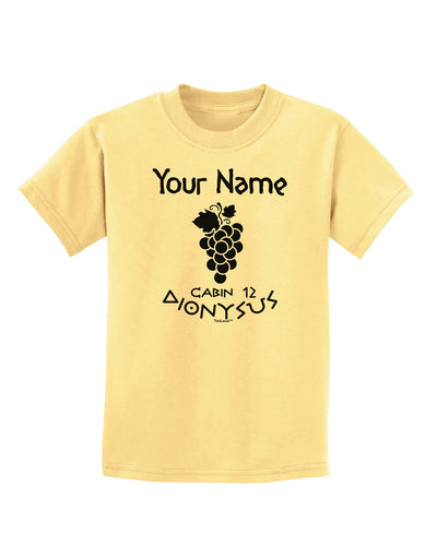 Personalized Cabin 12 Dionysus Childrens T-Shirt-Childrens T-Shirt-TooLoud-Daffodil-Yellow-X-Small-Davson Sales