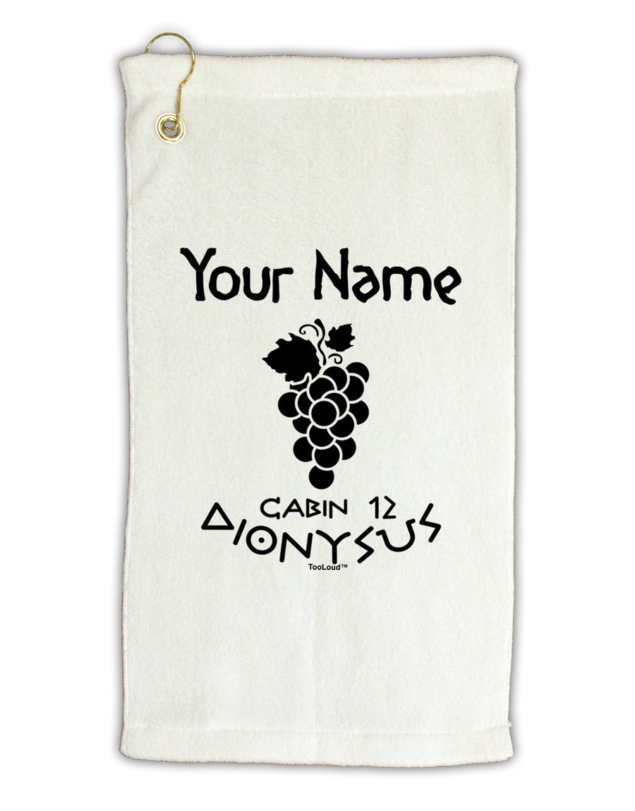 Personalized Cabin 12 Dionysus Micro Terry Gromet Golf Towel 16 x 25 inch by TooLoud-Golf Towel-TooLoud-White-Davson Sales