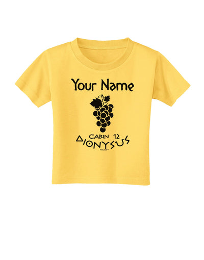 Personalized Cabin 12 Dionysus Toddler T-Shirt-Toddler T-Shirt-TooLoud-Yellow-2T-Davson Sales