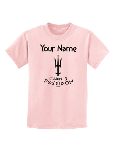 Personalized Cabin 3 Poseidon Childrens T-Shirt-Childrens T-Shirt-TooLoud-PalePink-X-Small-Davson Sales