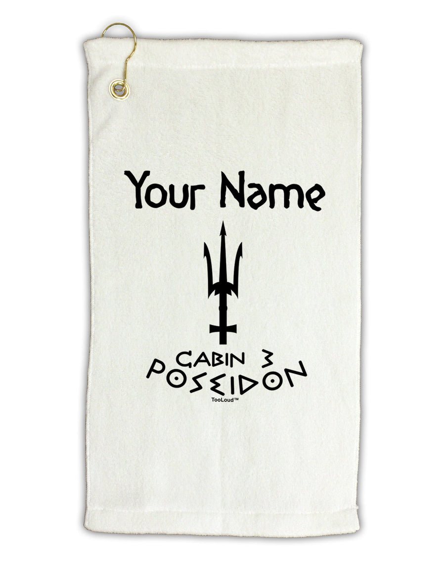 Personalized Cabin 3 Poseidon Micro Terry Gromet Golf Towel 16 x 25 inch-Golf Towel-TooLoud-White-Davson Sales