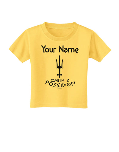 Personalized Cabin 3 Poseidon Toddler T-Shirt-Toddler T-Shirt-TooLoud-Yellow-2T-Davson Sales