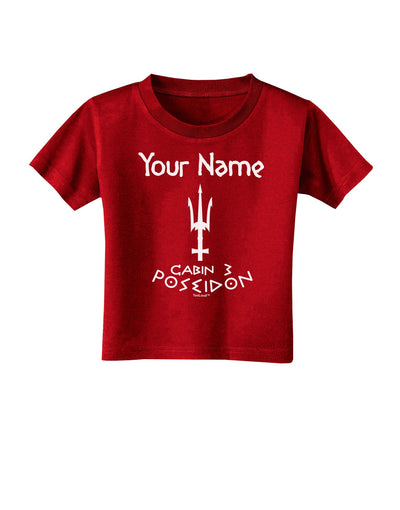 Personalized Cabin 3 Poseidon Toddler T-Shirt Dark-Toddler T-Shirt-TooLoud-Red-2T-Davson Sales