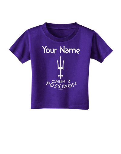 Personalized Cabin 3 Poseidon Toddler T-Shirt Dark-Toddler T-Shirt-TooLoud-Purple-2T-Davson Sales