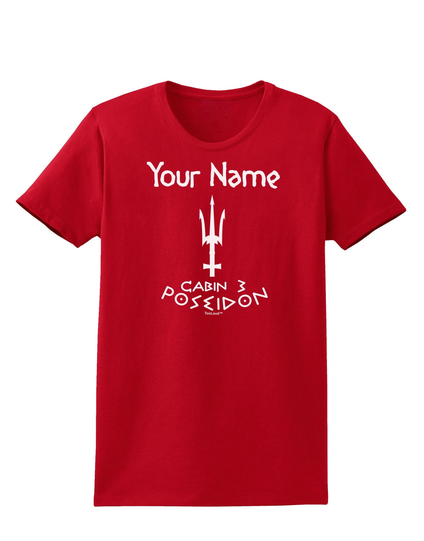 Personalized Cabin 3 Poseidon Womens Dark T-Shirt-TooLoud-Red-X-Small-Davson Sales