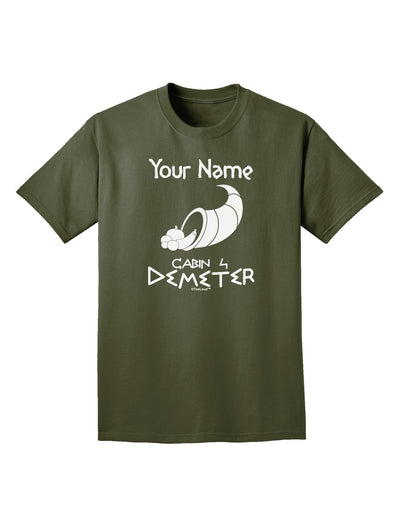 Personalized Cabin 4 Demeter Adult Dark T-Shirt-Mens T-Shirt-TooLoud-Military-Green-Small-Davson Sales