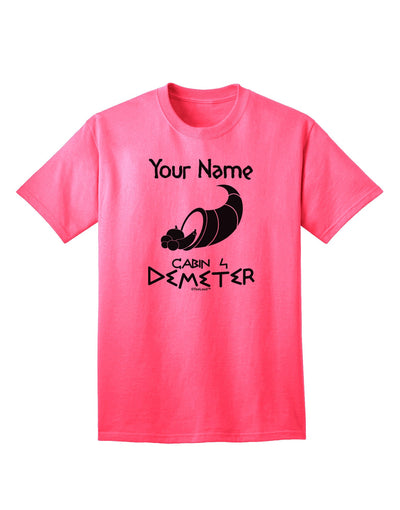 Personalized Cabin 4 Demeter Adult T-Shirt-Mens T-Shirt-TooLoud-Neon-Pink-Small-Davson Sales