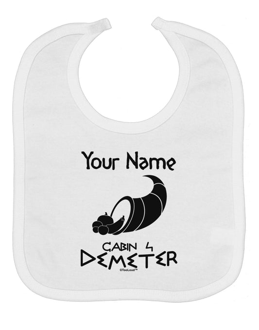 Personalized Cabin 4 Demeter Baby Bib