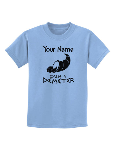 Personalized Cabin 4 Demeter Childrens T-Shirt-Childrens T-Shirt-TooLoud-Light-Blue-X-Small-Davson Sales