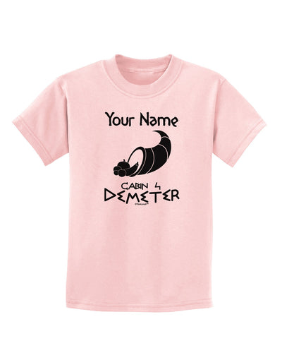 Personalized Cabin 4 Demeter Childrens T-Shirt-Childrens T-Shirt-TooLoud-PalePink-X-Small-Davson Sales