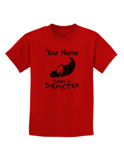 Personalized Cabin 4 Demeter Childrens T-Shirt-Childrens T-Shirt-TooLoud-Red-X-Small-Davson Sales