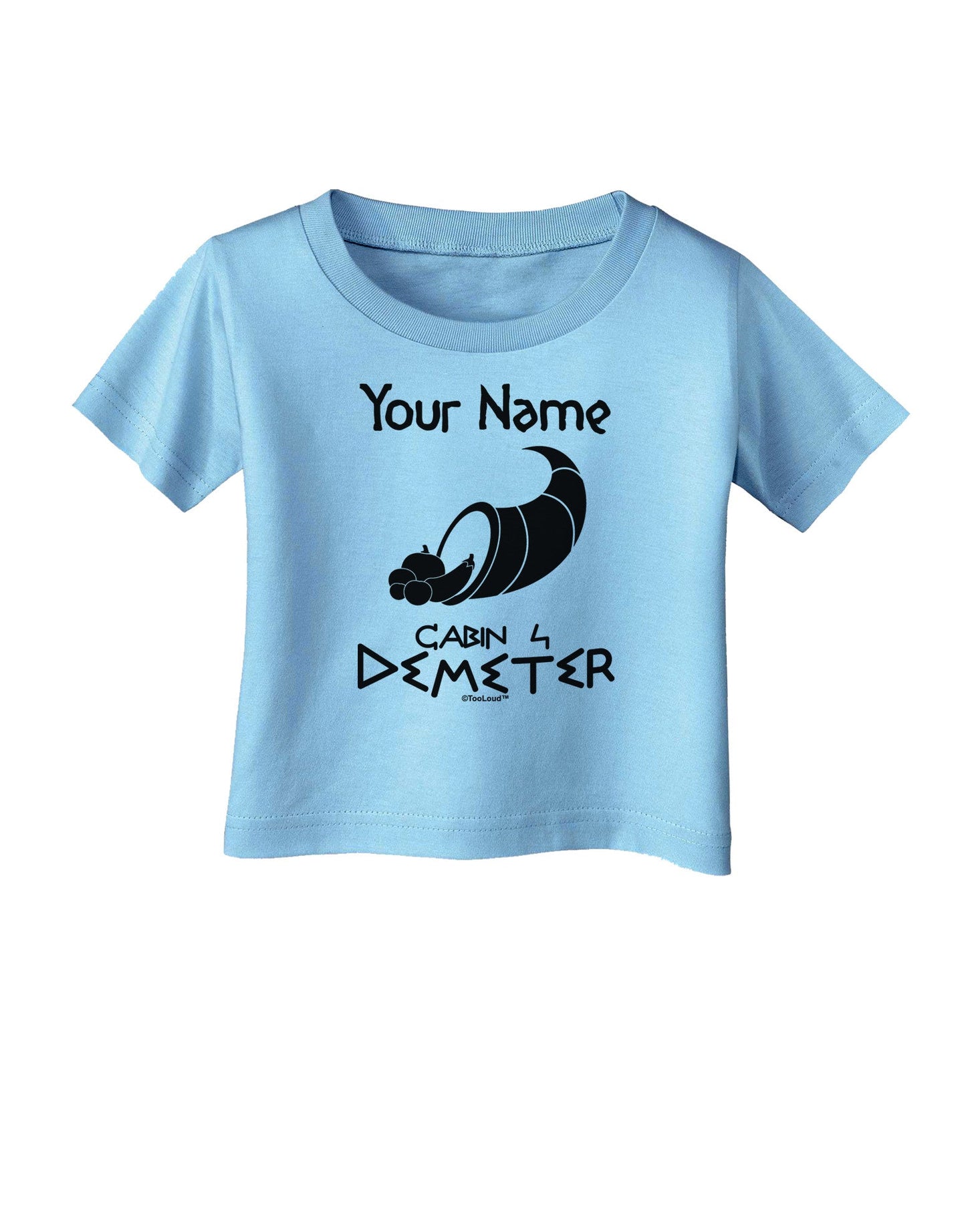 Personalized Cabin 4 Demeter Infant T-Shirt-Infant T-Shirt-TooLoud-Aquatic-Blue-06-Months-Davson Sales