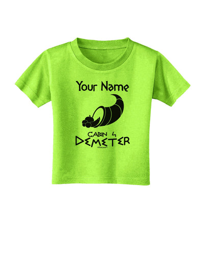 Personalized Cabin 4 Demeter Toddler T-Shirt-Toddler T-Shirt-TooLoud-Lime-Green-2T-Davson Sales