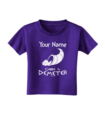 Personalized Cabin 4 Demeter Toddler T-Shirt Dark-Toddler T-Shirt-TooLoud-Purple-2T-Davson Sales