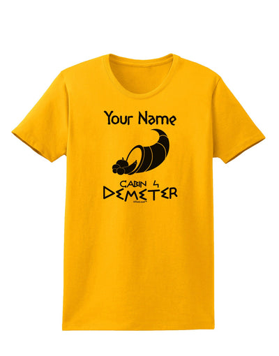 Personalized Cabin 4 Demeter Womens T-Shirt-Womens T-Shirt-TooLoud-Gold-X-Small-Davson Sales