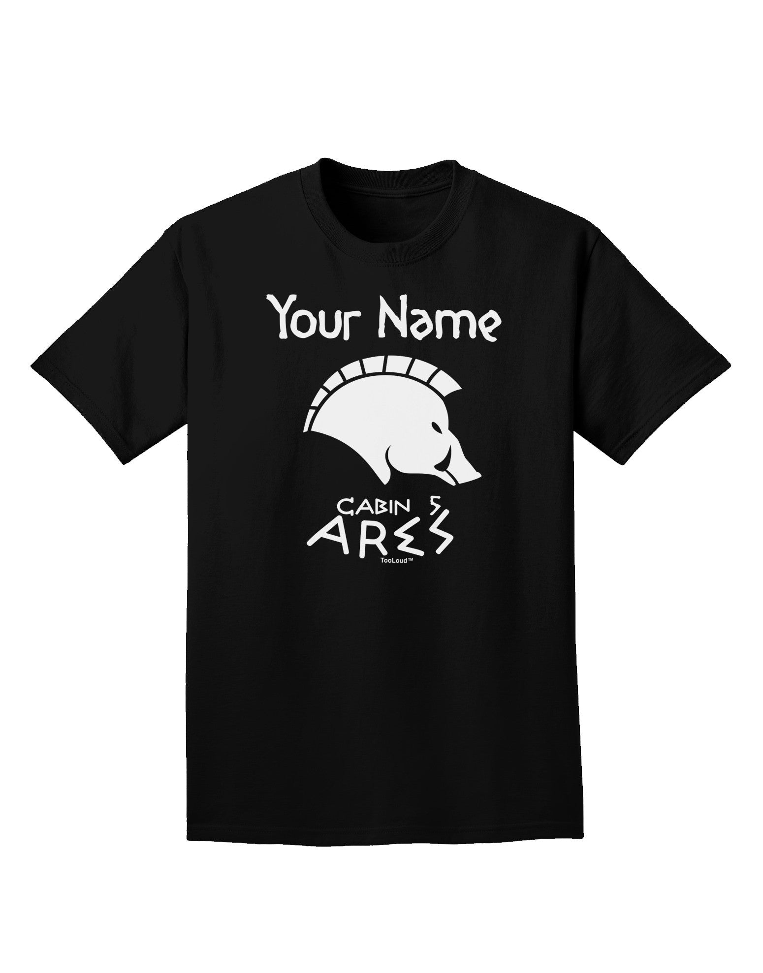 Personalized Cabin 5 Ares Adult Dark T-Shirt-Mens T-Shirt-TooLoud-Black-Small-Davson Sales