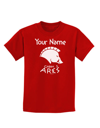 Personalized Cabin 5 Ares Childrens Dark T-Shirt-Childrens T-Shirt-TooLoud-Red-X-Small-Davson Sales