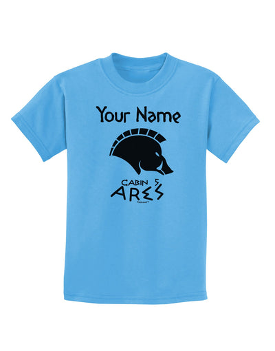 Personalized Cabin 5 Ares Childrens T-Shirt-Childrens T-Shirt-TooLoud-Aquatic-Blue-X-Small-Davson Sales