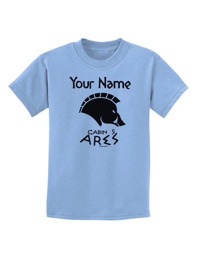 Personalized Cabin 5 Ares Childrens T-Shirt-Childrens T-Shirt-TooLoud-Light-Blue-X-Small-Davson Sales