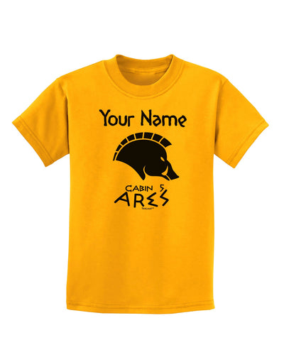 Personalized Cabin 5 Ares Childrens T-Shirt-Childrens T-Shirt-TooLoud-Gold-X-Small-Davson Sales